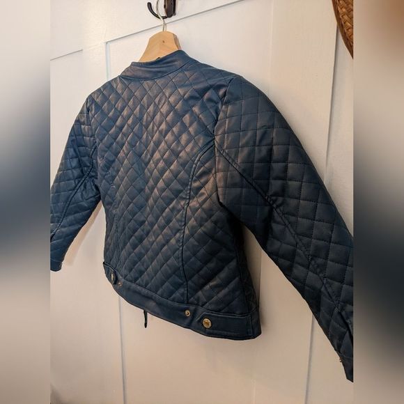 YMI Blue Quilted Kids Jacket - Picture 6 of 13